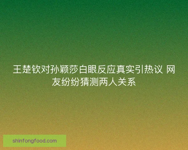 王楚钦对孙颖莎白眼反应真实引热议 网友纷纷猜测两人关系