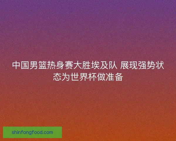中国男篮热身赛大胜埃及队 展现强势状态为世界杯做准备