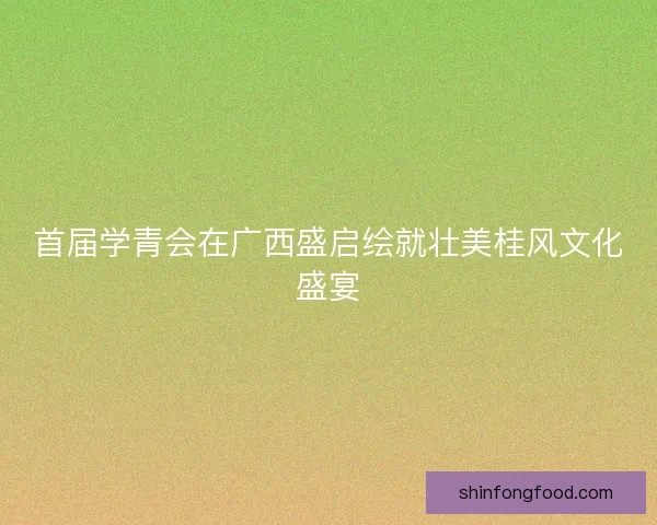 首届学青会在广西盛启绘就壮美桂风文化盛宴 首届学青会在广西盛启绘就壮美桂风文化盛宴
